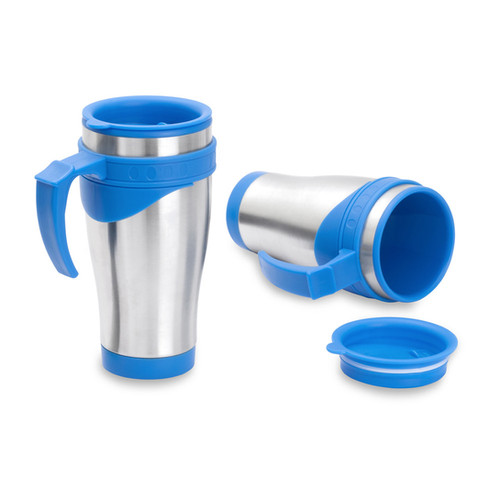 02 Caneca Térmica Inox Colorida
