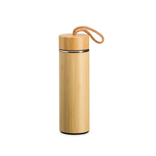 02403 - Garrafa Térmica Bambu 400ml com Infusor