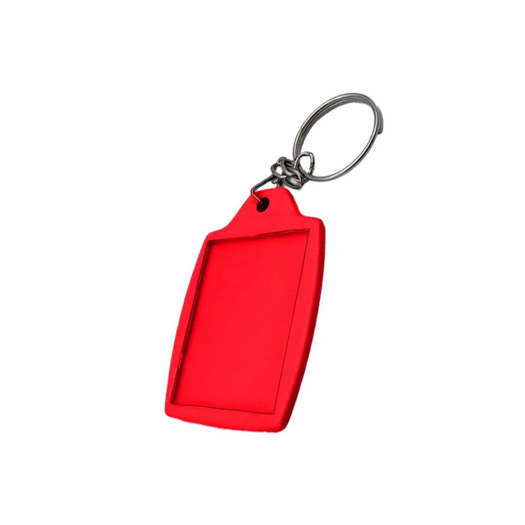 10 Chaveiros Acrilico Vermelho para Foto 3x4cm