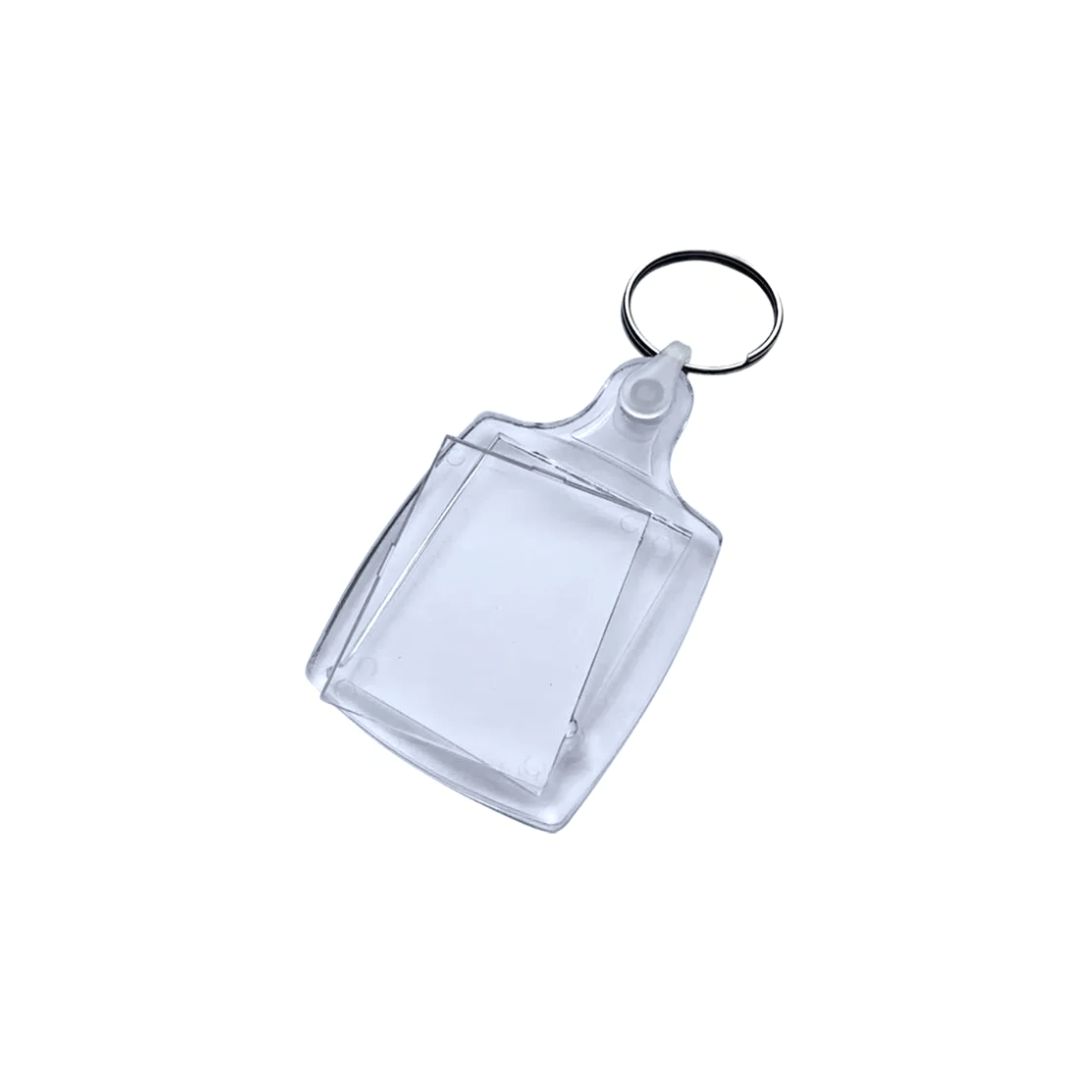 10 Chaveiros Para Foto Acrilico 3x4cm com Alça de Plástico Transparente