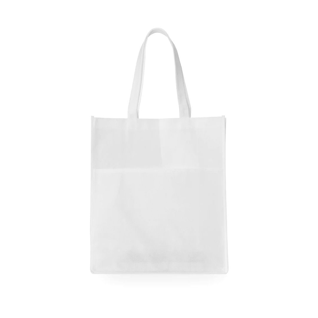 100 Sacolas Ecobag em Poliéster Branco para Sublimação 30x40cm