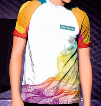 Camisa com Manga - Sublimação Total