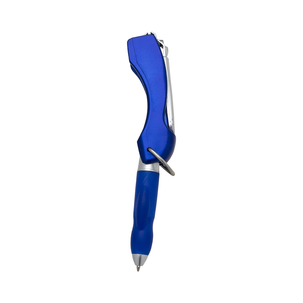 Caneta Plástica com Cortador Personalizada — foto 2