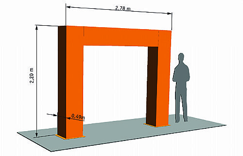 Pórtico Paperboard Personalizado — foto 2
