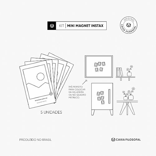 KIT com 5 Magnet Instax - Personalize com uma foto + texto — foto 3