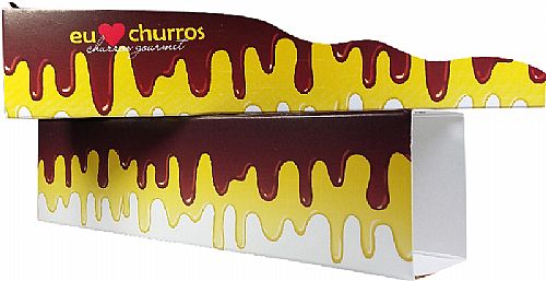 Kit Embalagem Interna + Externa Marrom Para Churros Gourmet — foto 2