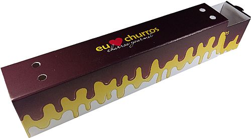 Kit Embalagem Interna + Externa Marrom Para Churros Gourmet — foto 3