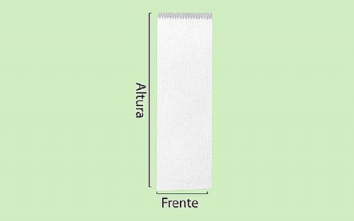Saco de papel Kraft Branco para Talher — foto 2