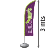Wind Banner Kit Completo Bandeira E Base — foto 2
