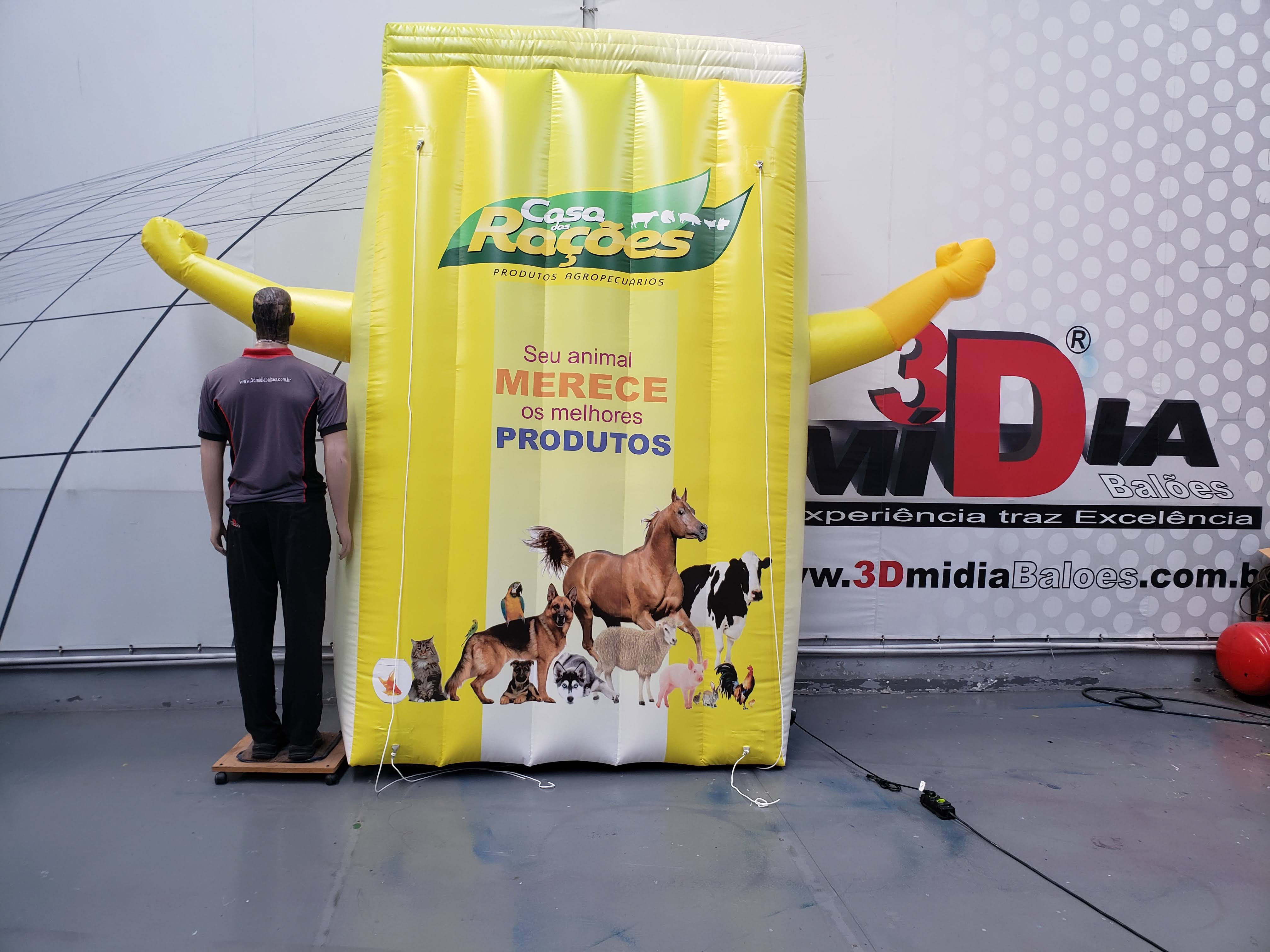Mascote Come Here Inflável Personalizado 3mh — foto 5