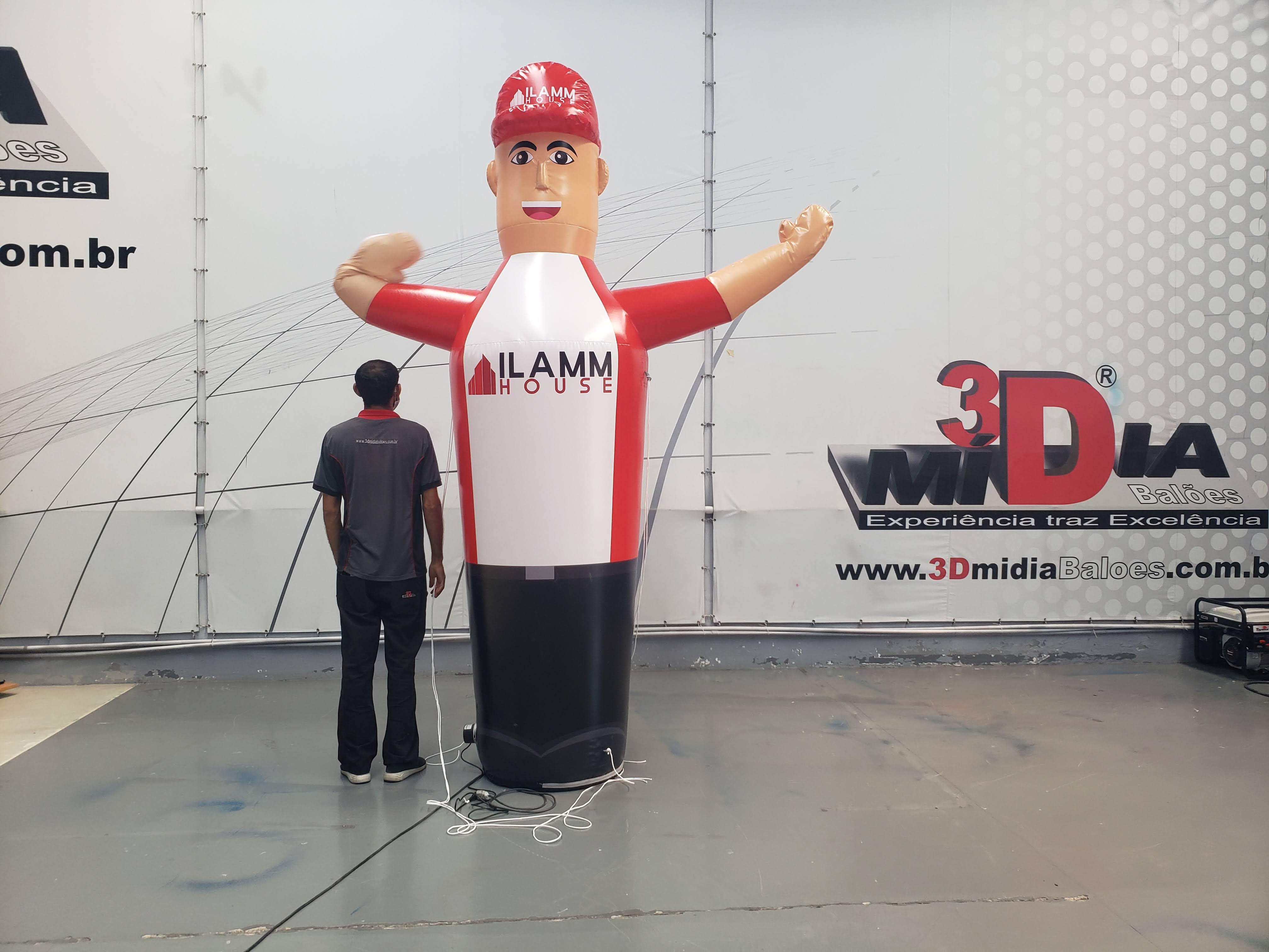 Mascote Come Here Inflável Personalizado 3mh — foto 6