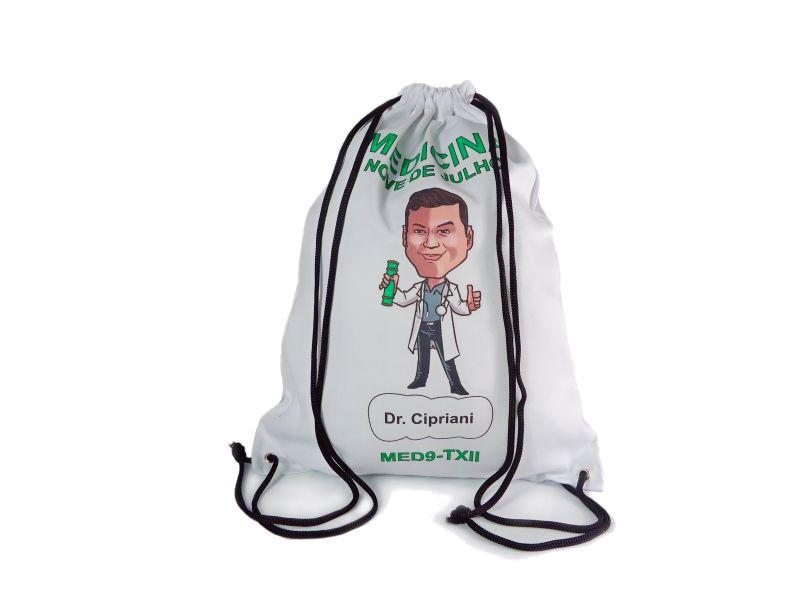 53 - Mochila em Algodão Branco