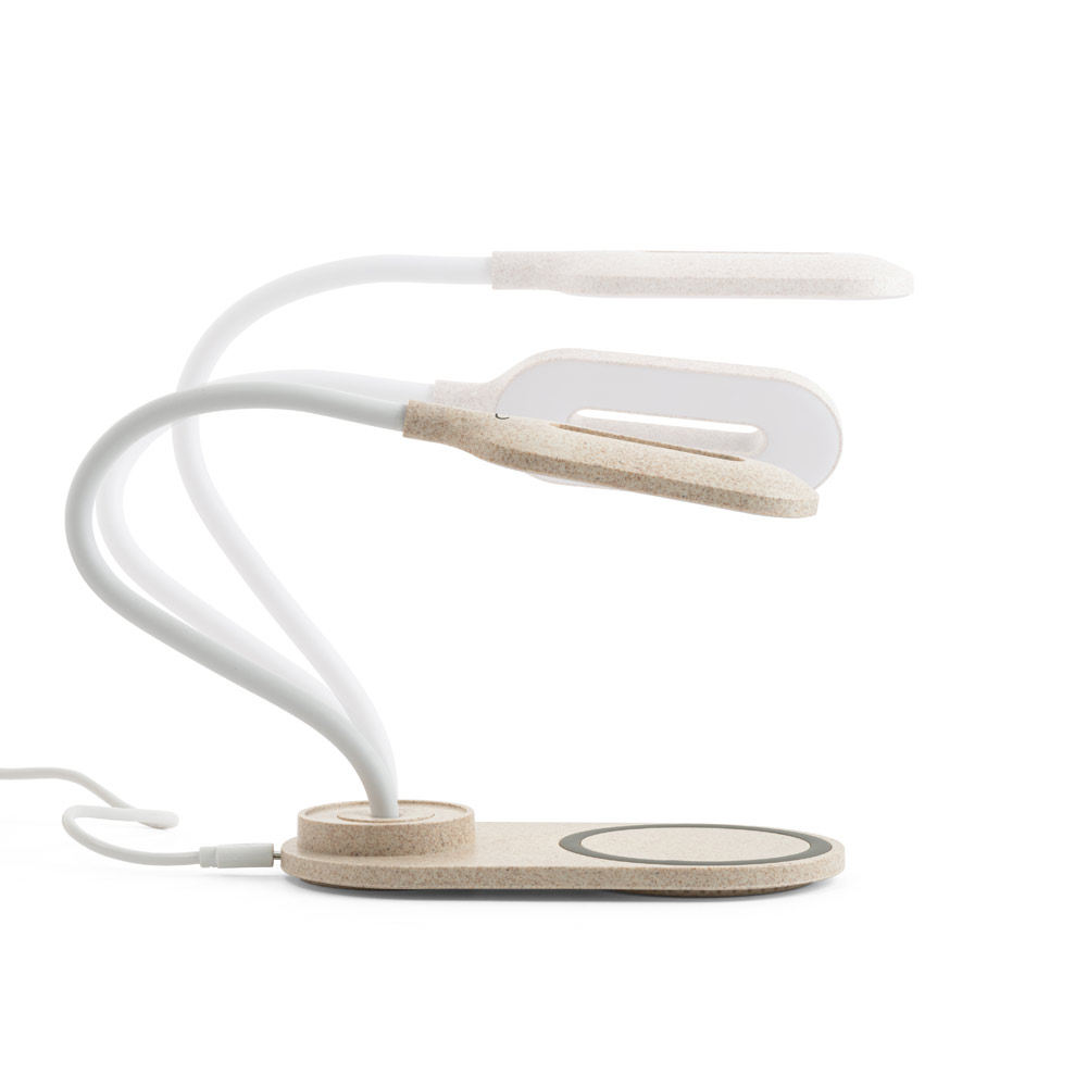luminária de mesa com carregador wireless — foto 6