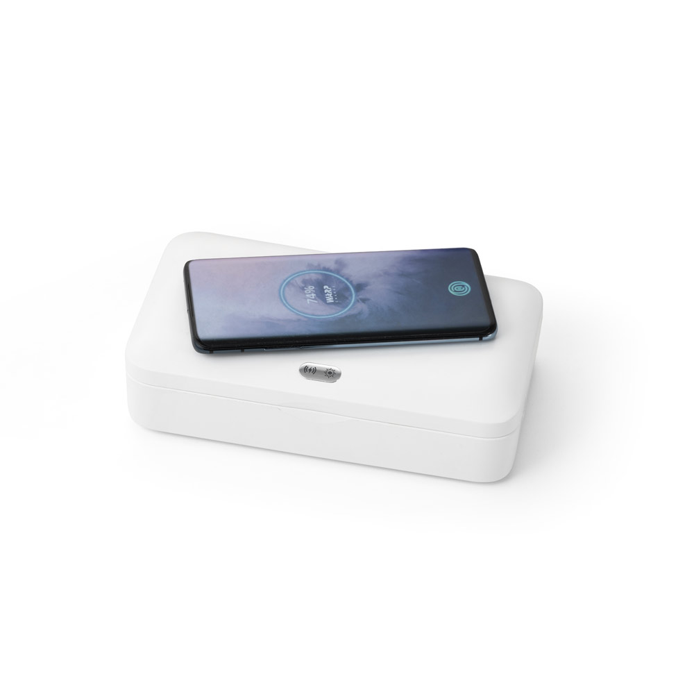 caixa esterilizadora uv com carregador wireless fast — foto 5