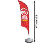 Wind Banner Kit Completo Bandeira E Base Tecido Microfibra — foto 2