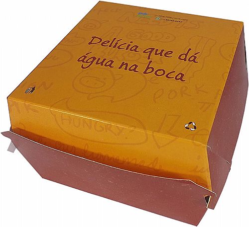 Caixinha Embalagem Para Hamburguer Personalizada — foto 4
