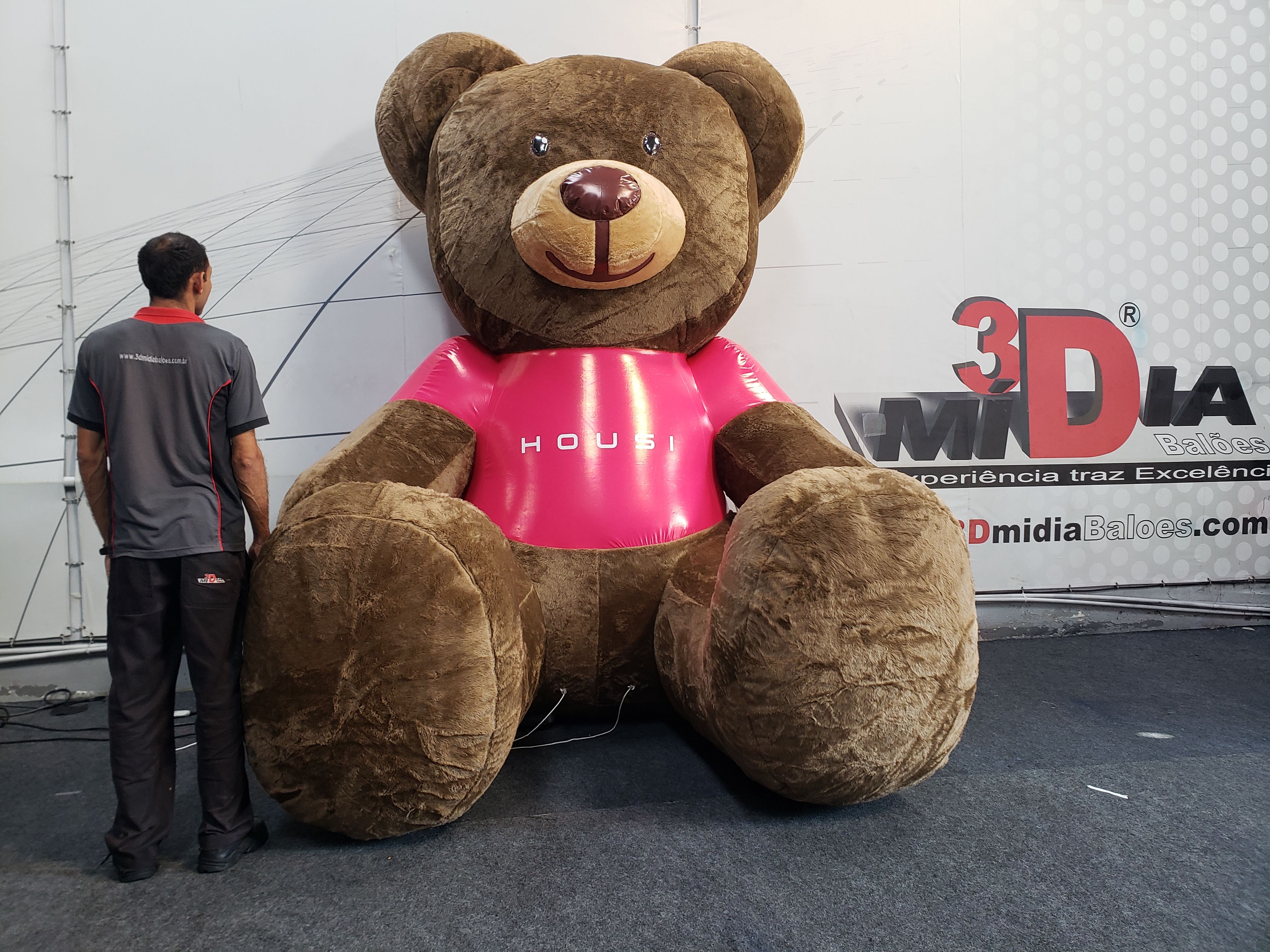 Urso Inflável Personalizado 2,0mh — foto 6