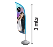 Wind Banner Kit Completo Bandeira E Base Tecido Microfibra — foto 4