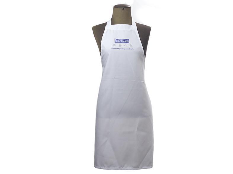 86 - Avental em Oxford Branco