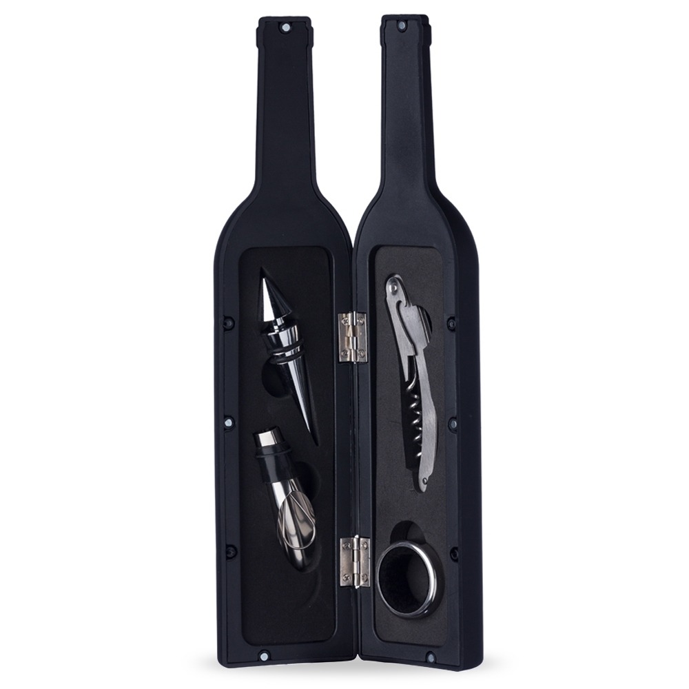 86002-Kit Abridor de Vinho 4 peças