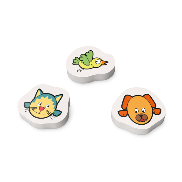 Conjunto com 3 borrachas Personalizado — foto 2