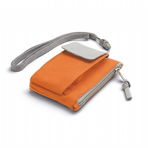 Bolsa chaveiro com bolso para celular e cordão de pescoço — foto 4