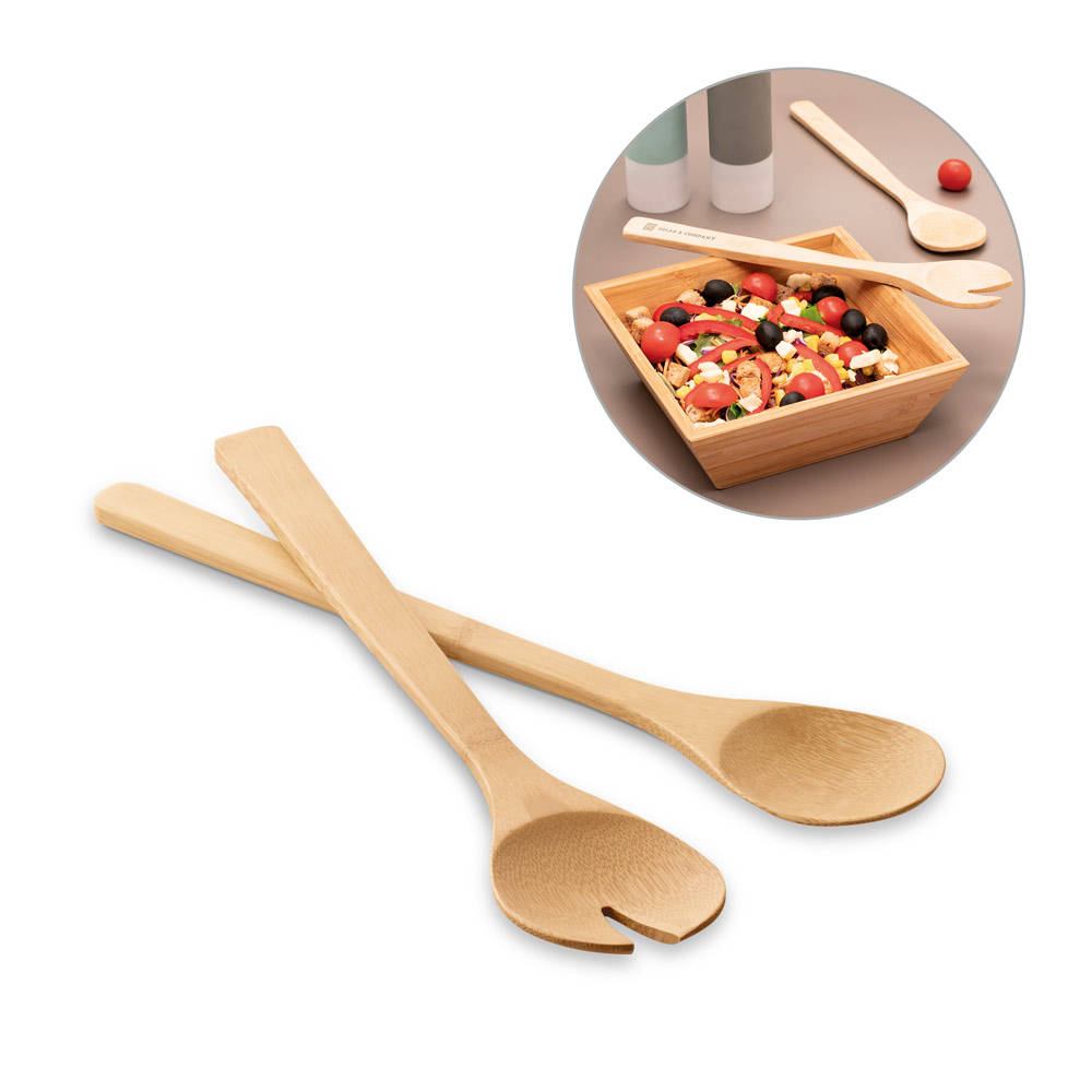 kit de 2 talheres para salada — foto 2
