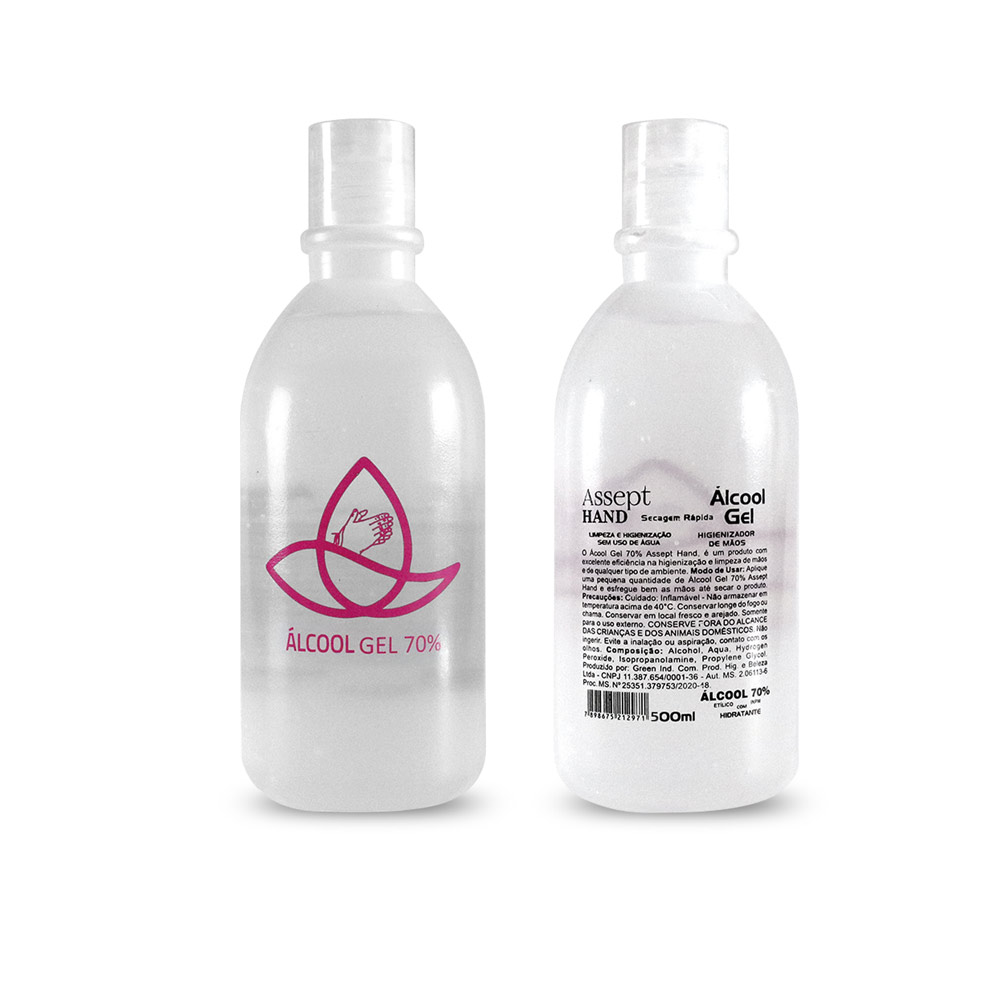 álcool gel 70% antisséptico 500ml — foto 2