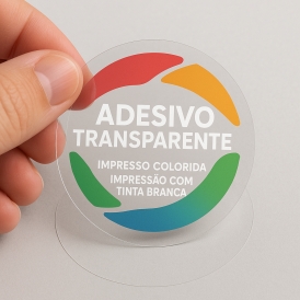 Adesivo com Impressão Branca