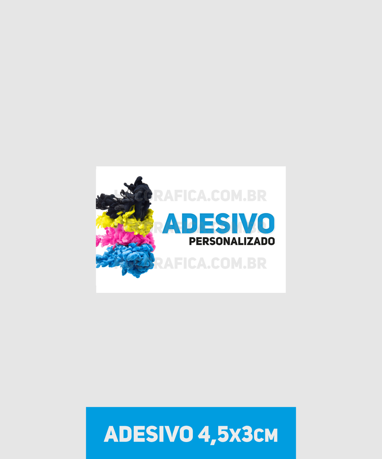 Adesivo em Vinil normal 4,5x3cm
