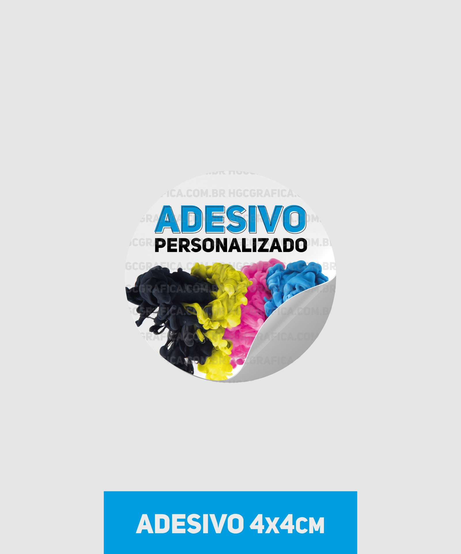 Adesivo em Vinil normal 4x4cm