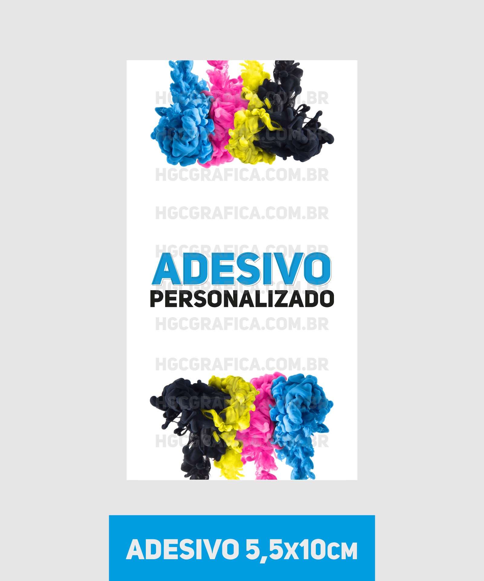 Adesivo em Vinil normal 5,5x10cm