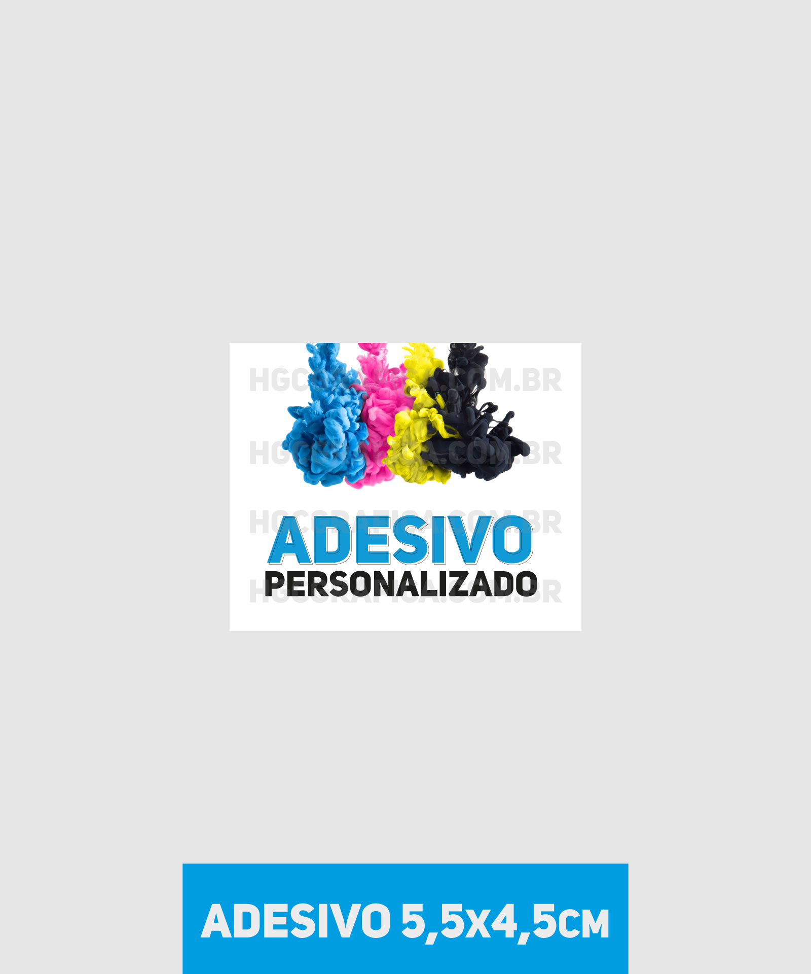 Adesivo em Vinil normal 5,5x4,5cm