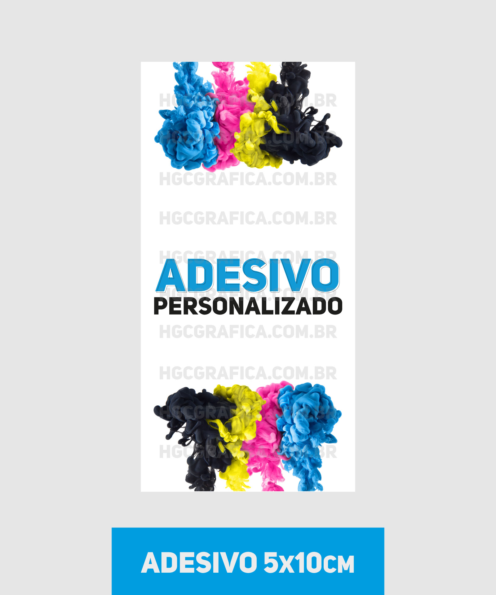 Adesivo em Vinil normal 5x10cm