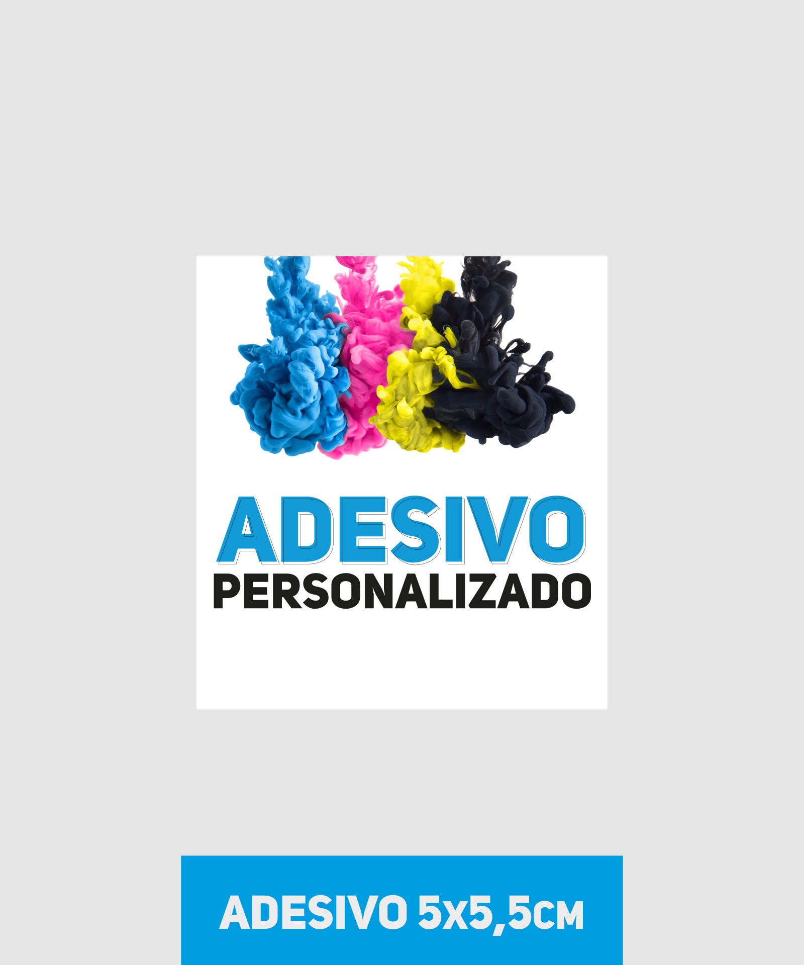 Adesivo em Vinil normal 5x5,5cm