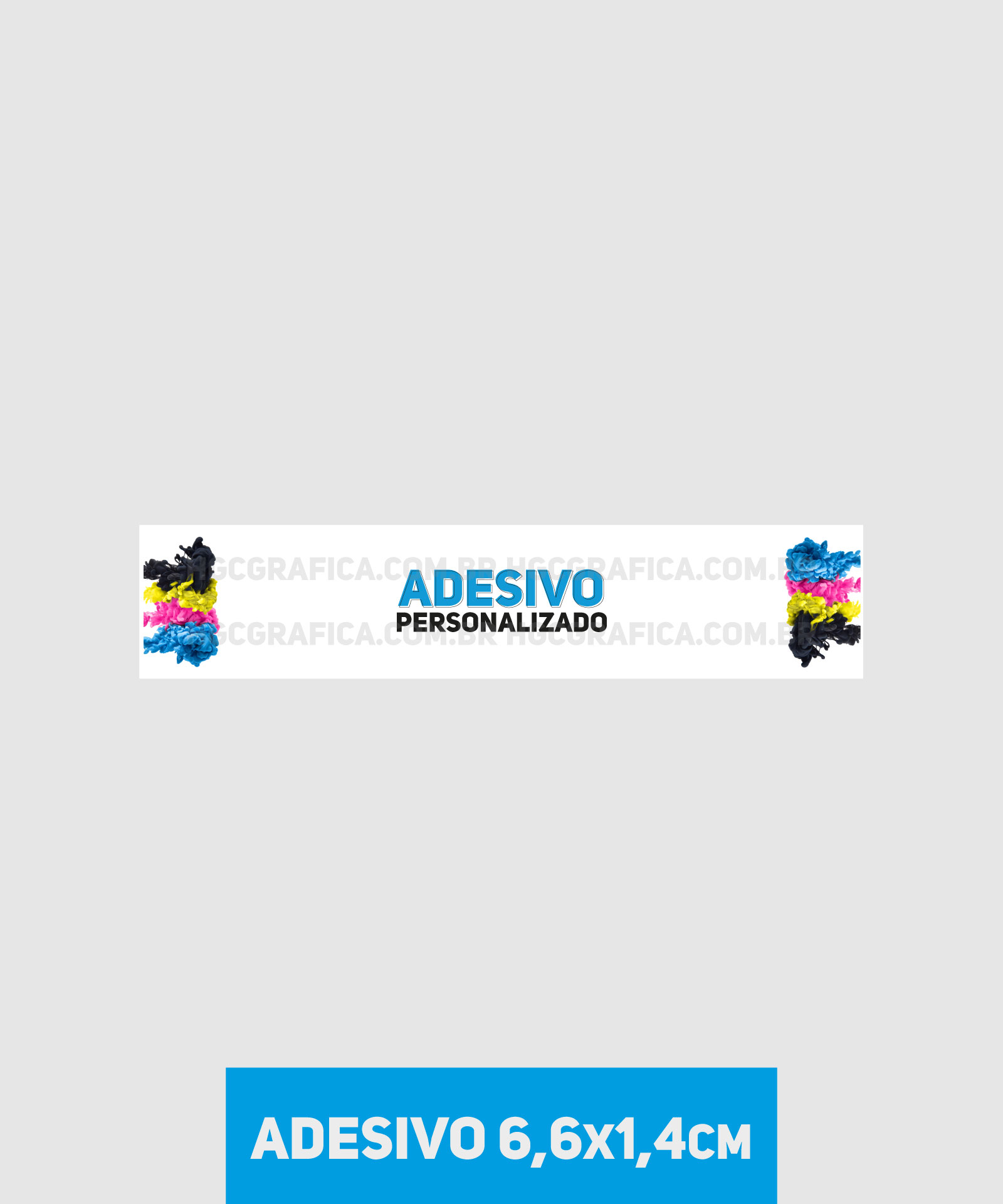 Adesivo em Vinil normal 6,6x1,4cm