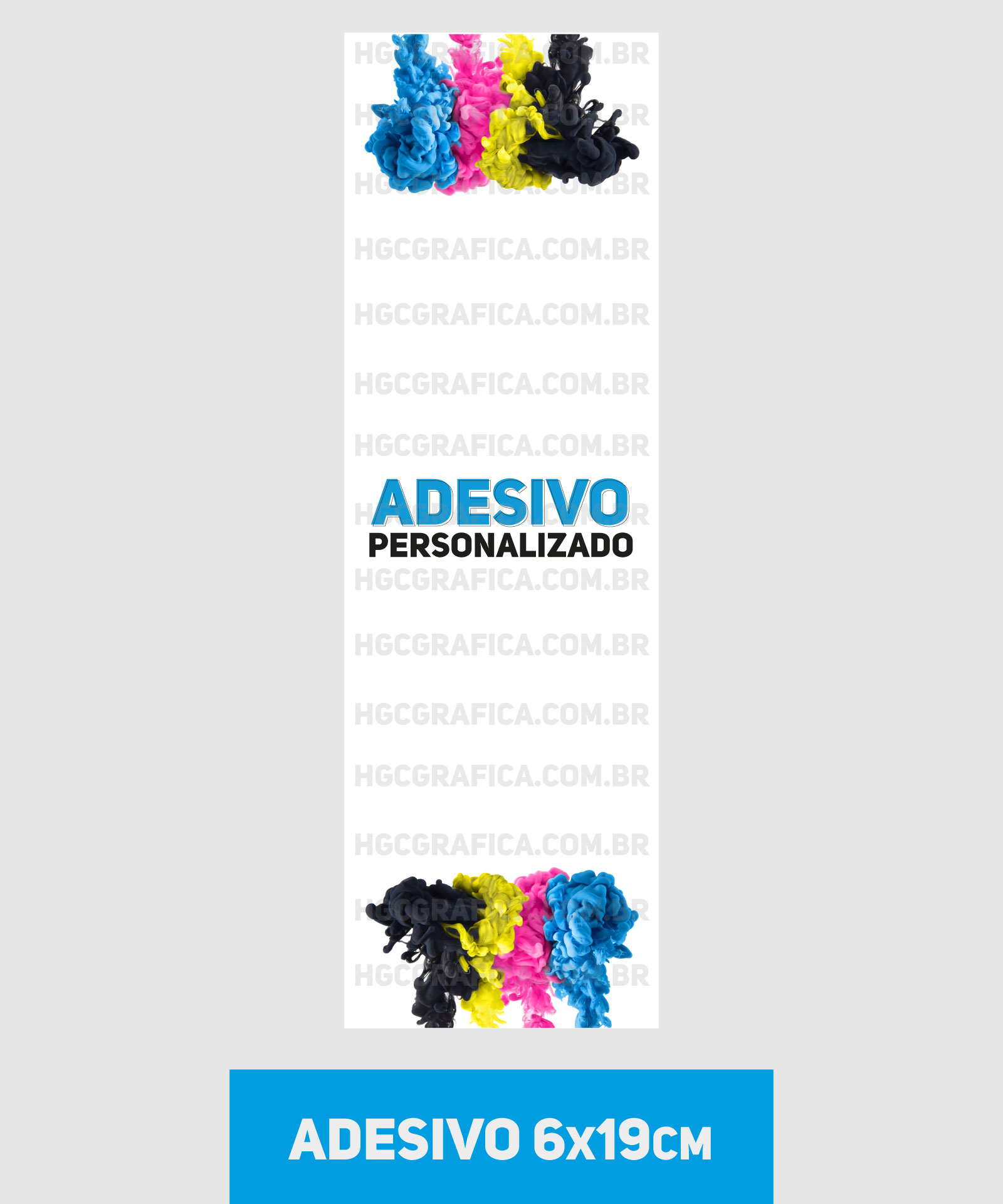 Adesivo em Vinil normal 6x19cm