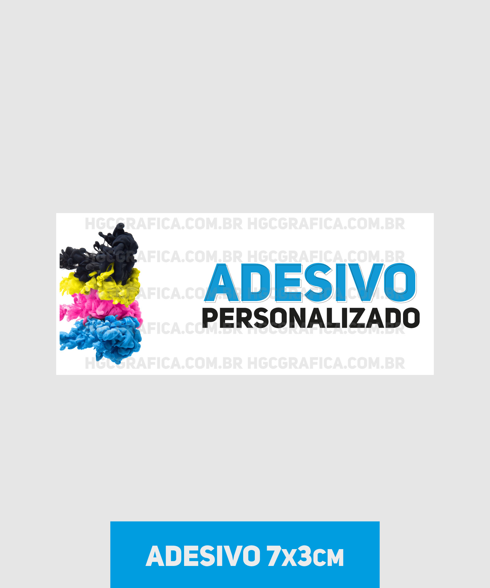 Adesivo em Vinil normal 7x3cm