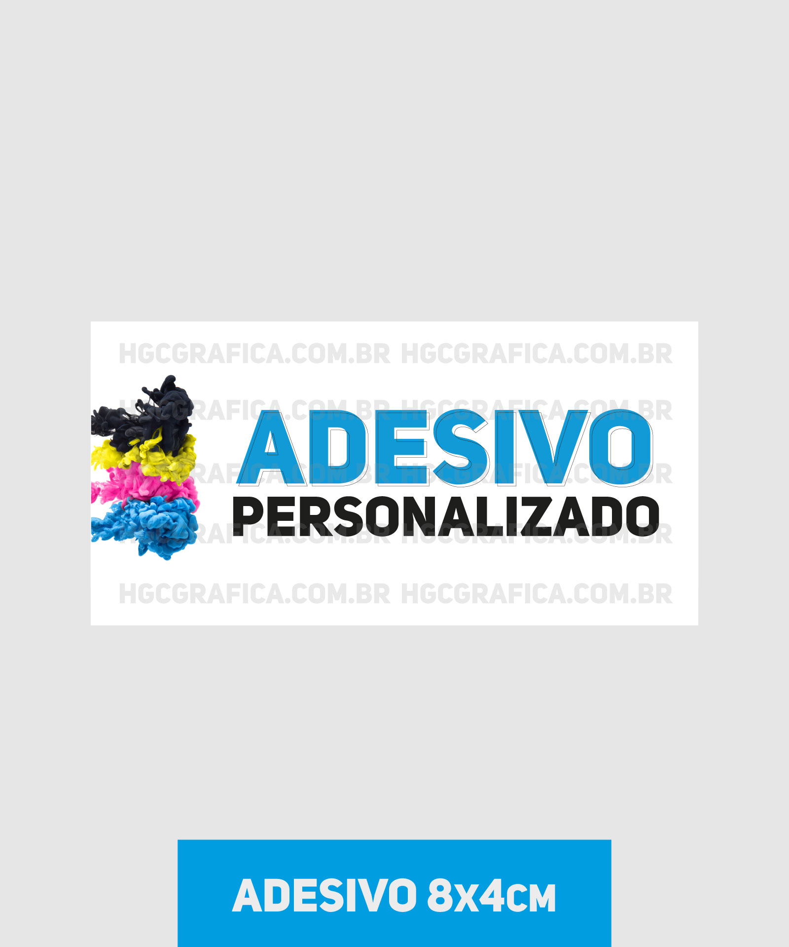 Adesivo em Vinil normal 8x4cm