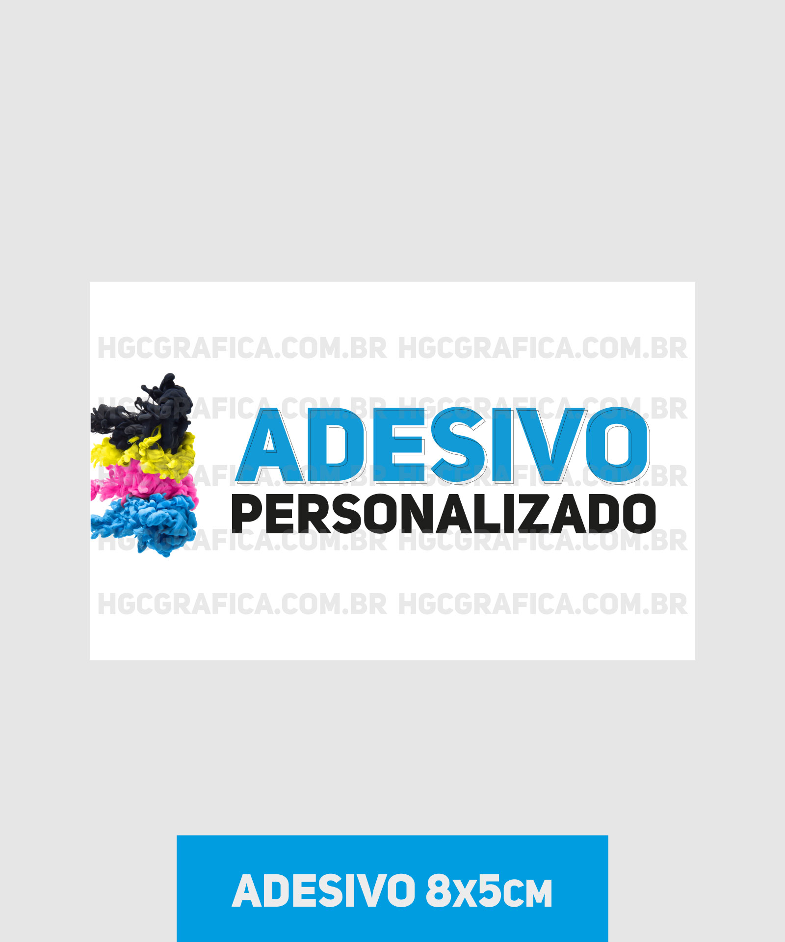 Adesivo em Vinil normal 8x5cm