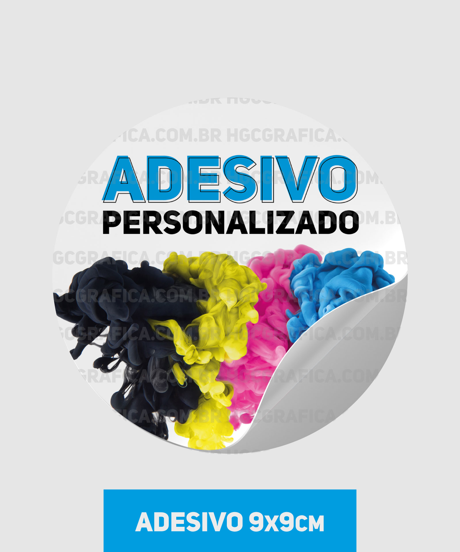 Adesivo em Vinil normal 9x9cm