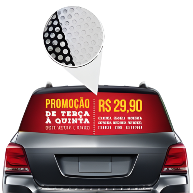 Adesivo Microperfurado por M²