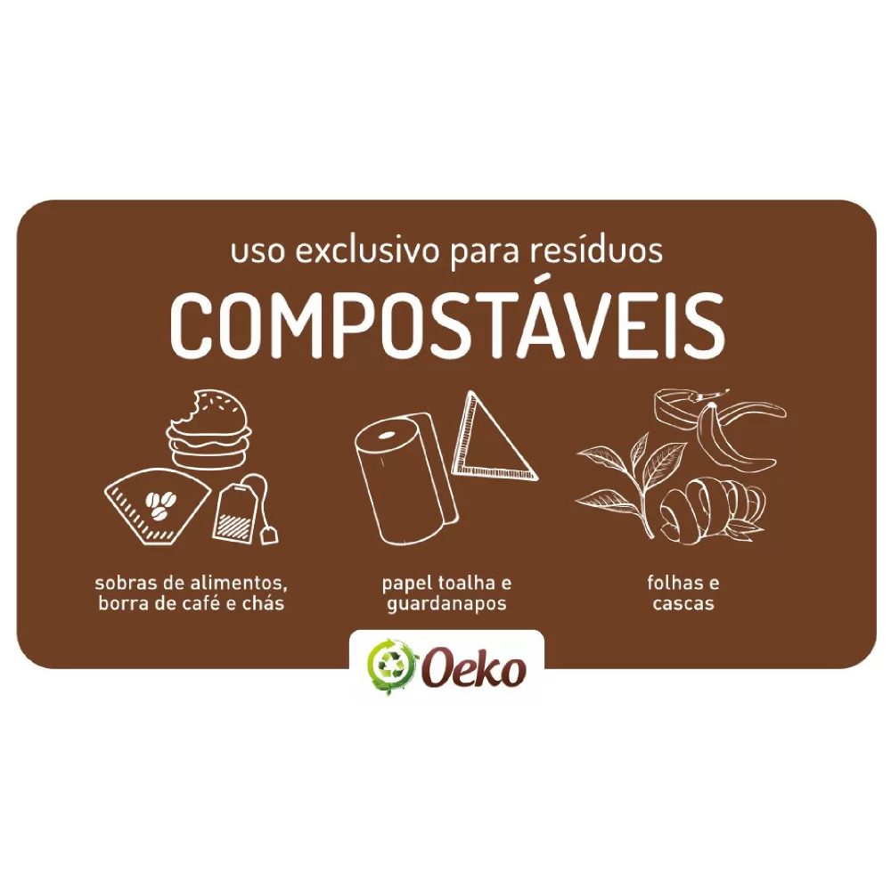 ADESIVO RESÍDUOS COMPOSTÁVEIS