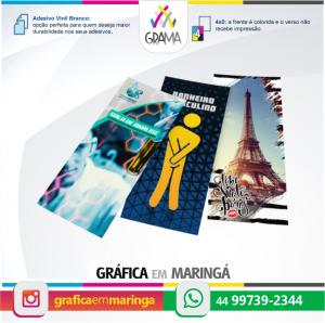 Adesivo para Porta Adesivo Vinil 90g 4x0 Brilho ou Fosco Refile