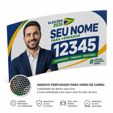 Adesivo Perfurado 80x40cm