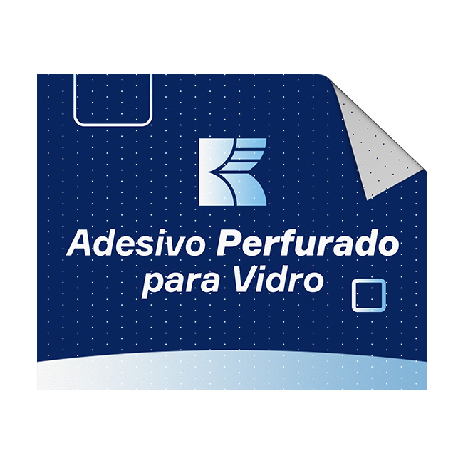 Adesivo Perfurado para Vidro