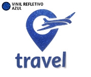 Adesivo Vinil Refletivo Azul Plotter