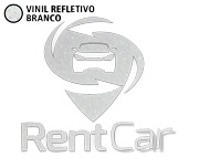 Adesivo Vinil Refletivo Branco Plotter