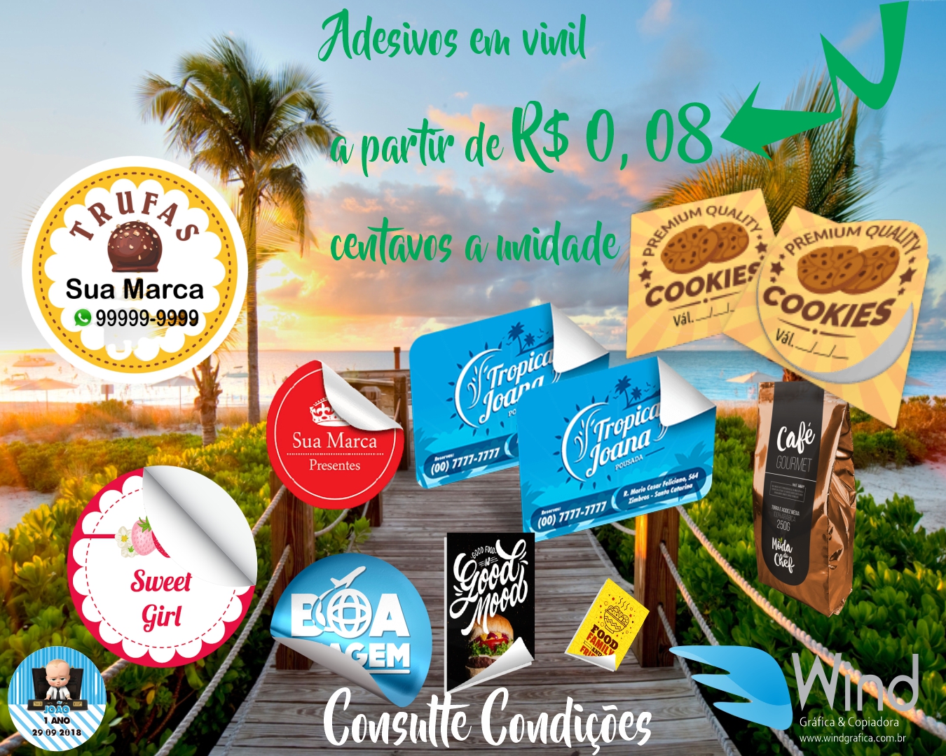 Adesivos Personalizados com Semi-Corte