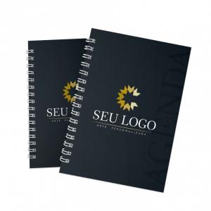 Agenda 14,5x20,5 Folhas internas sufites laminação fosca wire-o branco